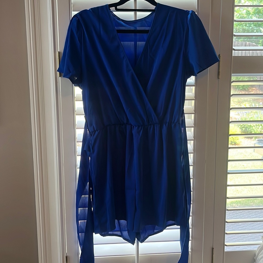 Royal blue romper